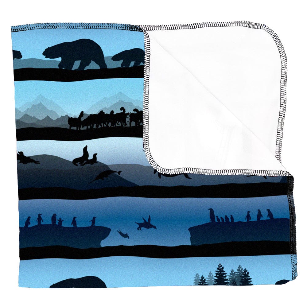 CLEARANCE: Nicki&#39;s Diapers Stretchy Swaddle Blanket Arctic Expedition
