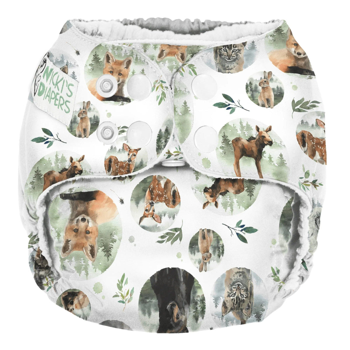 Nicki&#39;s Diapers One Size Snap Pocket Diaper Woodland Wonders