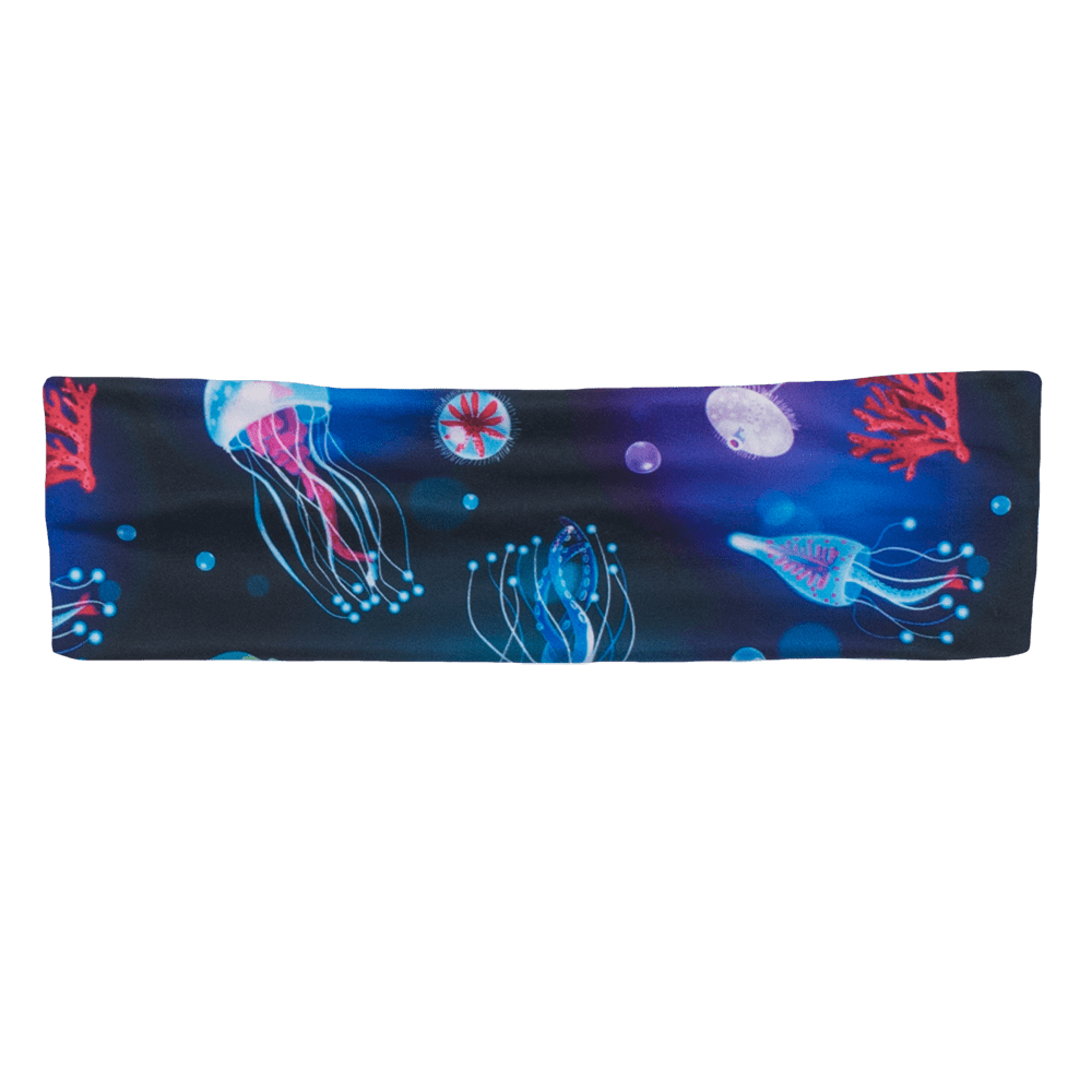 CLEARANCE: Bumblito Flat Headband Ocean Blooms