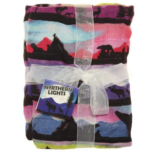 CLEARANCE: Nicki&#39;s Diapers Bamboo Swaddle Blanket Northern Lights