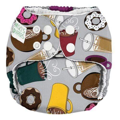 CLEARANCE: Nicki&#39;s Diapers One Size Snap Pocket Diaper But Coffee First