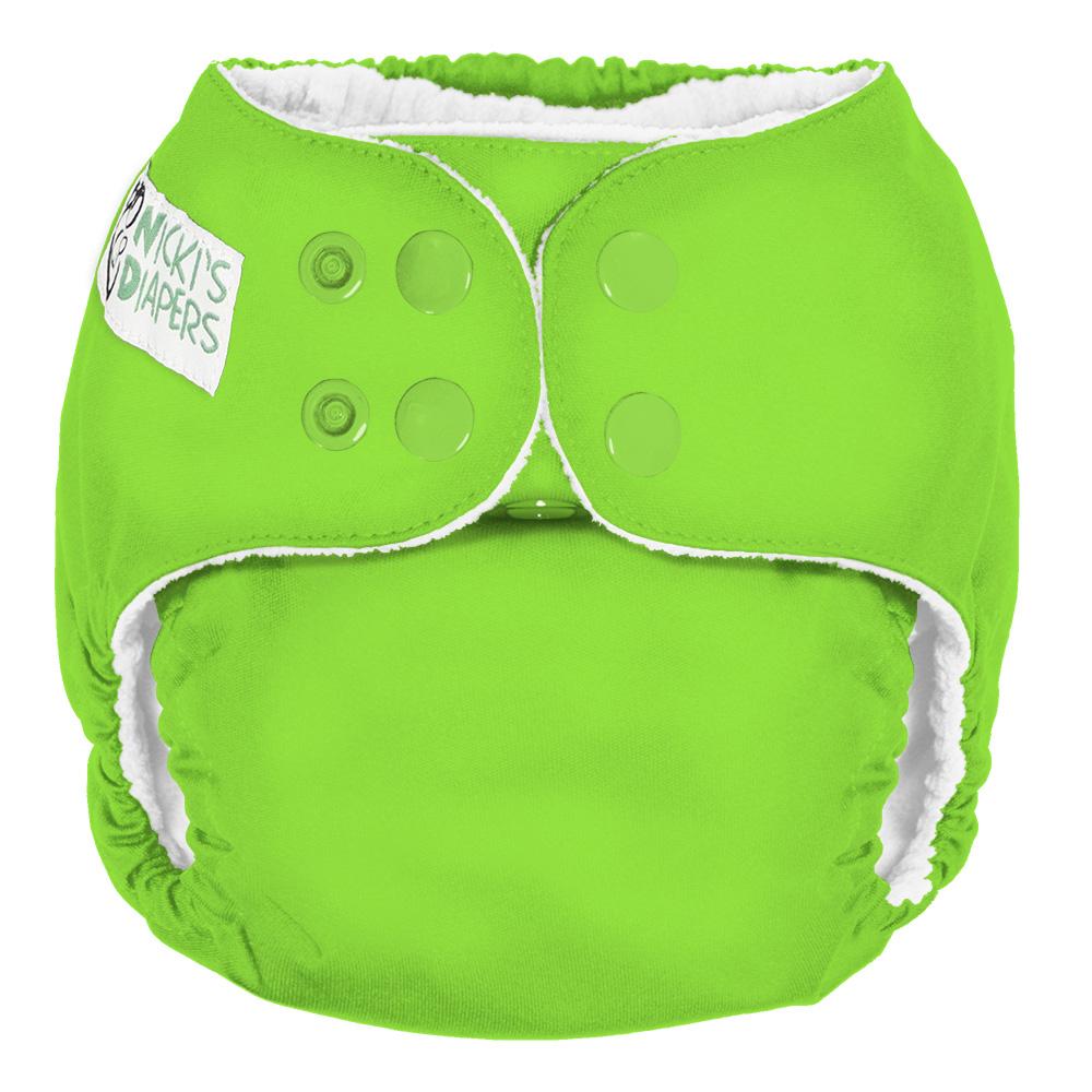 CLEARANCE: Nicki&#39;s Diapers One Size Snap Pocket Diaper Get Slimed