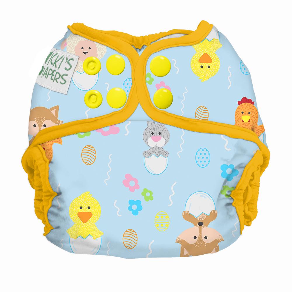 CLEARANCE: Nicki&#39;s Diapers Snap Cloth Diaper Cover One Size / Cracking Up