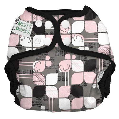 CLEARANCE: Nicki&#39;s Diapers Snap Cloth Diaper Cover One Size / Hip Chick