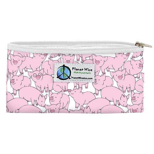 CLEARANCE: Planet Wise Reusable Printed Zipper Snack Bag This Little Piggy