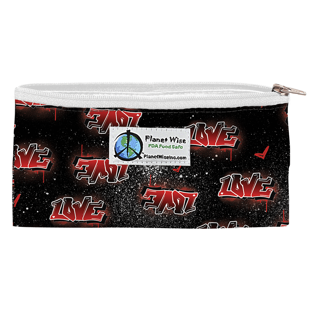CLEARANCE: Planet Wise Reusable Printed Zipper Snack Bag Wild Thing