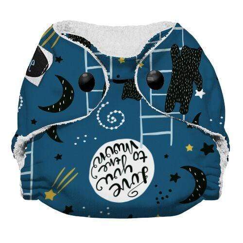 Imagine Baby Bamboo Snap All-In-One Diapers To the Moon / Newborn