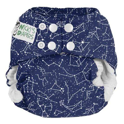 Nicki&#39;s Diapers Bamboo Snap All-In-One Diapers Little Dipper / One Size