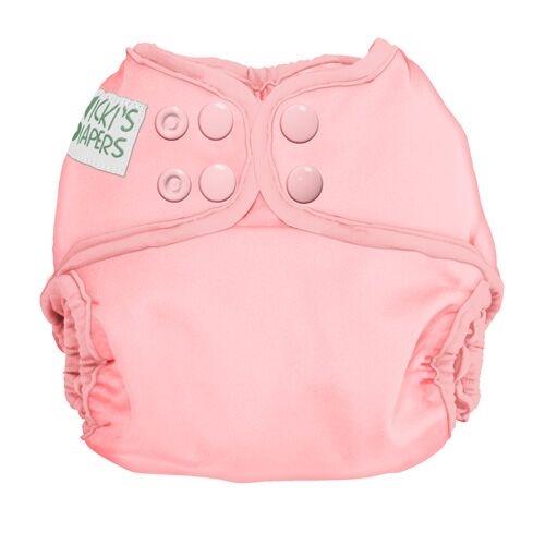 Nicki&#39;s Diapers Snap Cloth Diaper Cover Grapefruit / Newborn