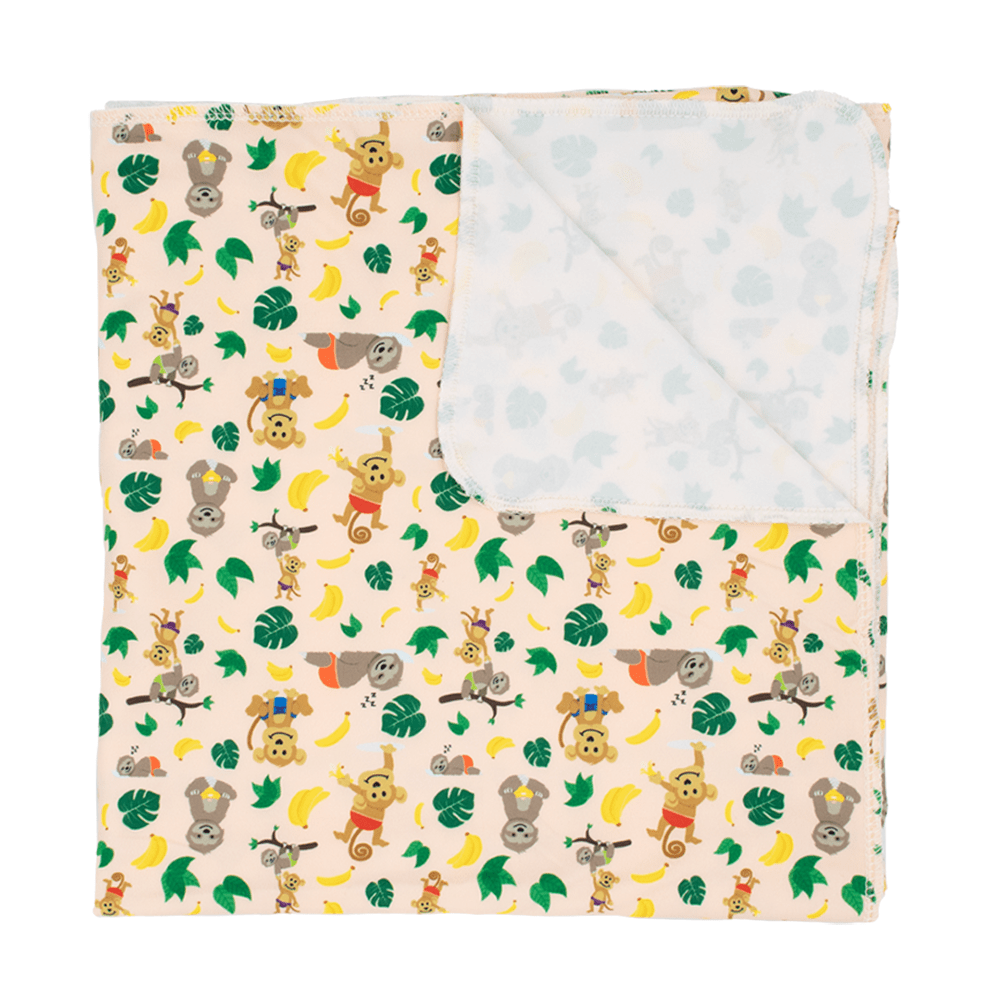 Nicki&#39;s Diapers Stretchy Swaddle Blanket Jungle Pals