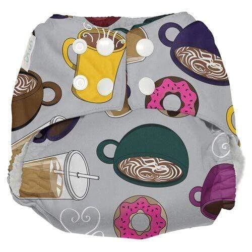 Nicki's Diapers Ultimate Snap All-In-One Diapers But Coffee First / Newborn