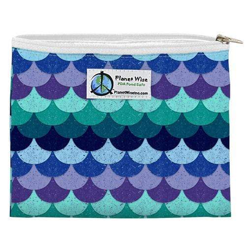 Planet Wise Reusable Printed Zipper Sandwich Bag Mermaid Tail