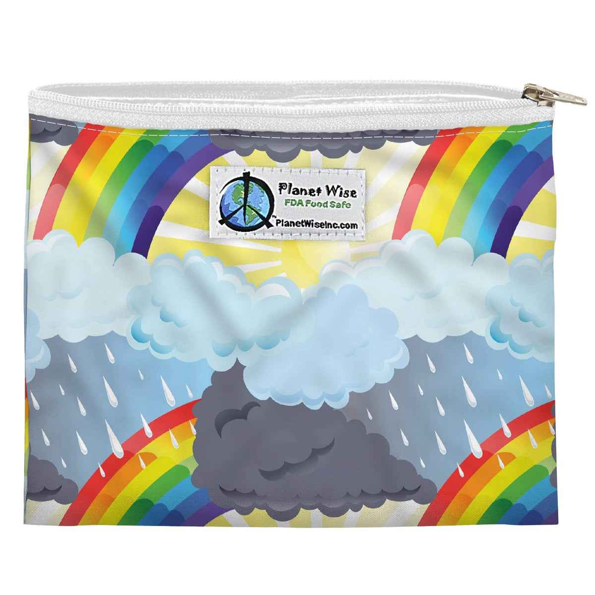 Planet Wise Reusable Printed Zipper Sandwich Bag Through The Storm