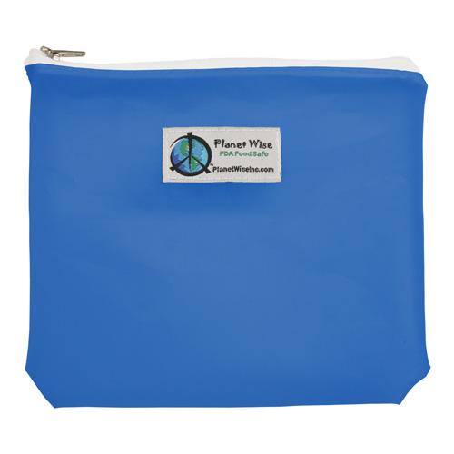 Planet Wise Tinted Zipper Sandwich Bag Blue / Sandwich Bag / 1