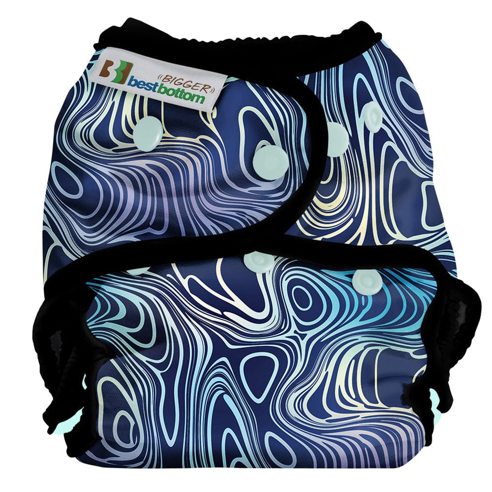 Best Bottom All-In-Two Diaper BIGGER / Cascade Waves