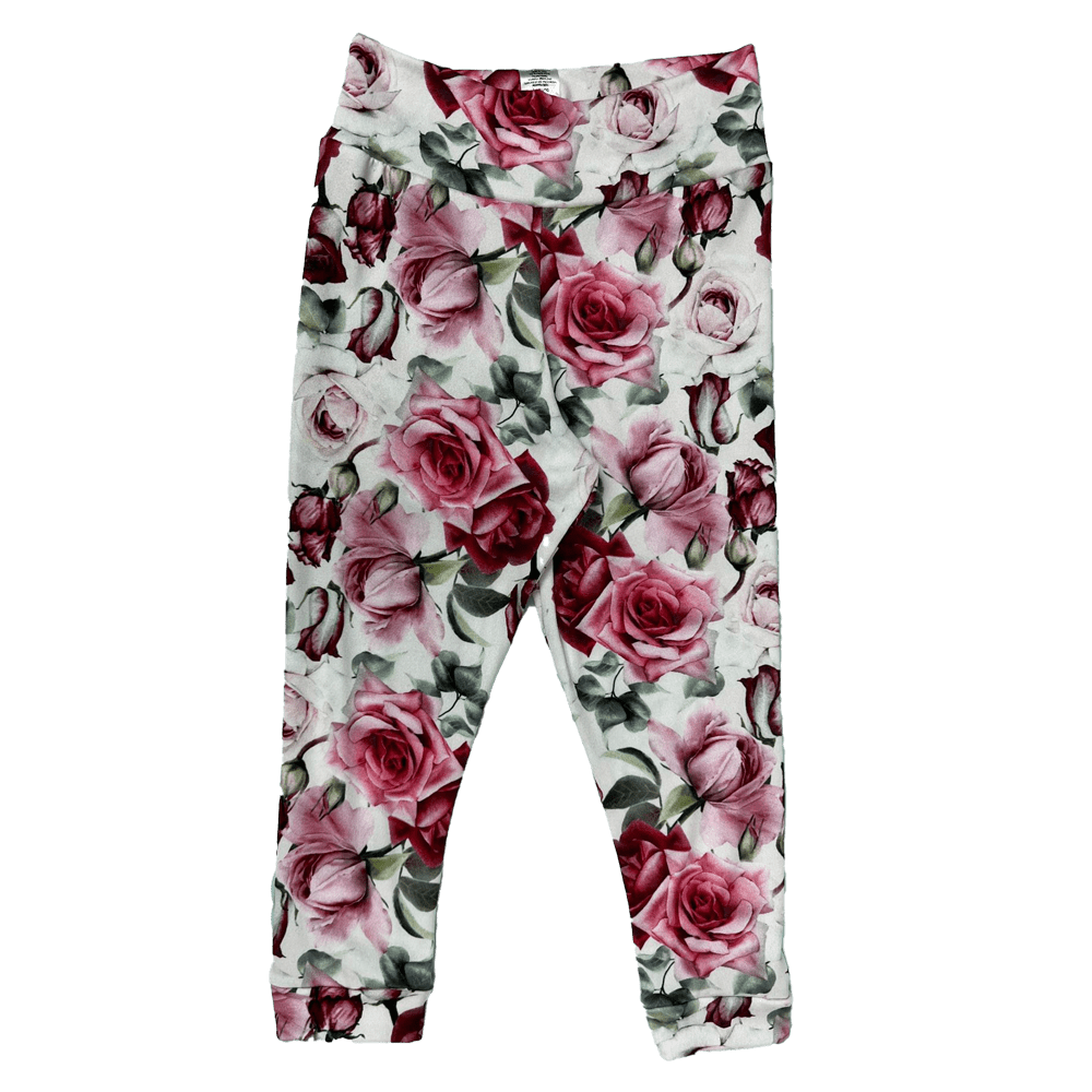 Shop Girl PINKFLORAL Kids Organic Cotton Printed Leggings - XL