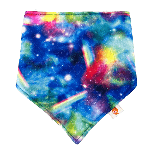 CLEARANCE: Smart Bottoms Bandana Bib Rainbow Galaxy
