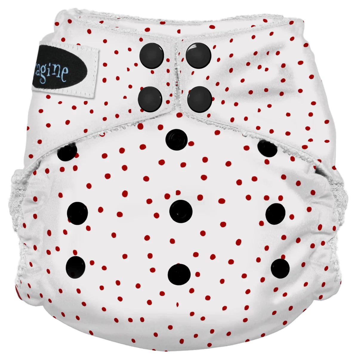 Imagine Baby Bamboo Snap All-In-One Diapers Newborn / Polka Party