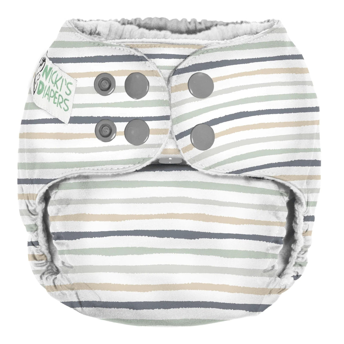 Nicki&#39;s Diapers One Size Snap Pocket Diaper Sea Glass