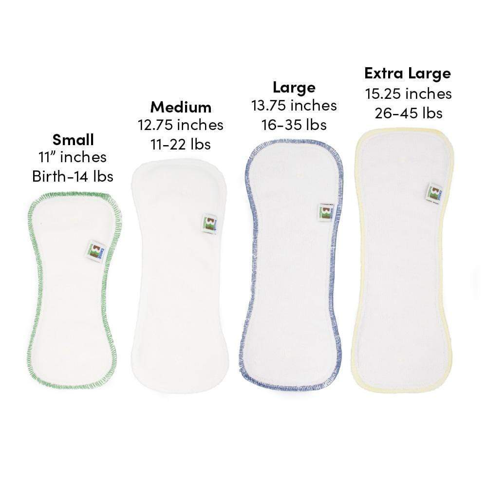Best Bottom Overnight Bamboo Cloth Diaper Inserts