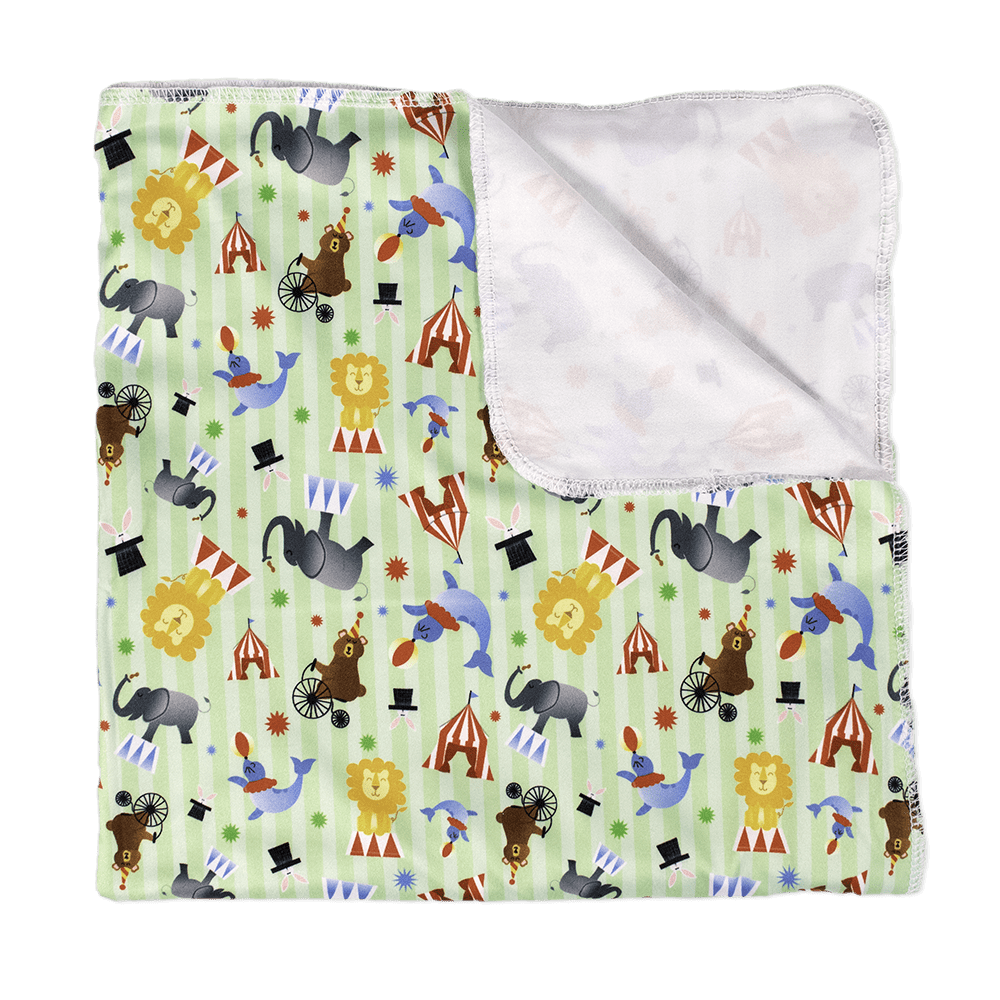 CLEARANCE: Imagine Baby Stretchy Swaddle Blanket Jumbo&#39;s Circus