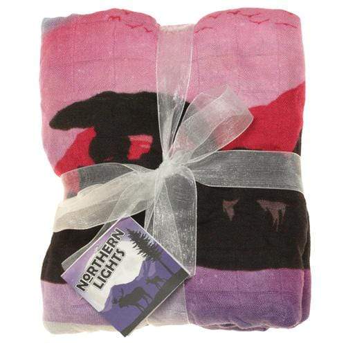 CLEARANCE: Nicki&#39;s Diapers Bamboo Swaddle Blanket Northern Lights (Magnified)