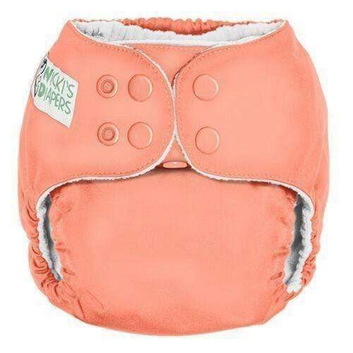 CLEARANCE: Nicki&#39;s Diapers One Size Snap Pocket Diaper Mango