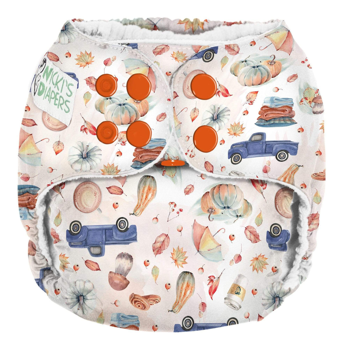 CLEARANCE: Nicki&#39;s Diapers One Size Snap Pocket Diaper Sweater Weather