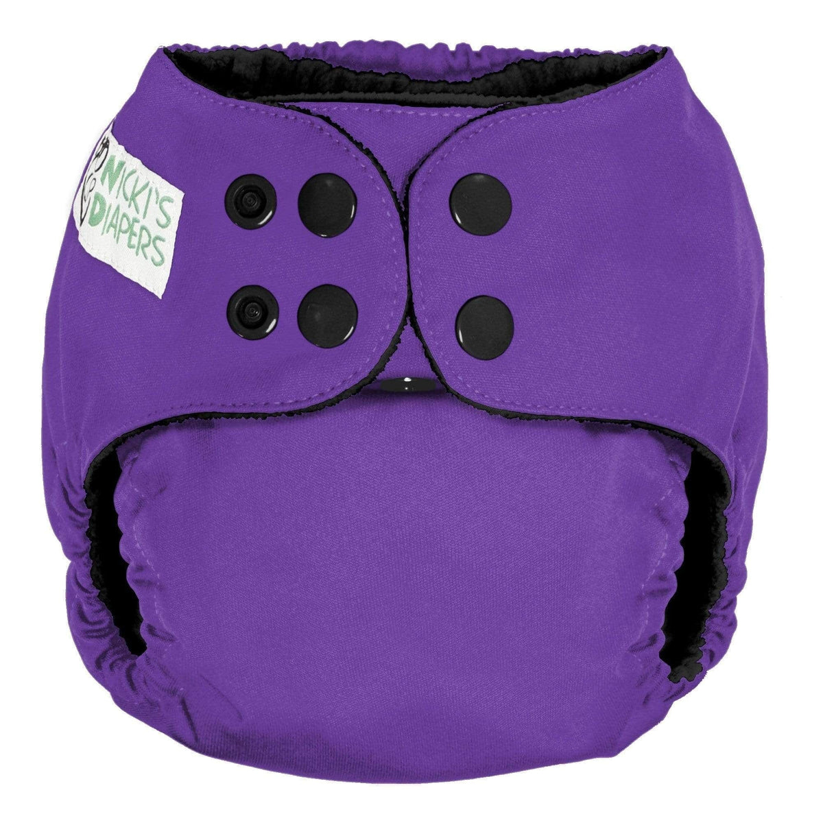 CLEARANCE: Nicki&#39;s Diapers One Size Snap Pocket Diaper Violaceous