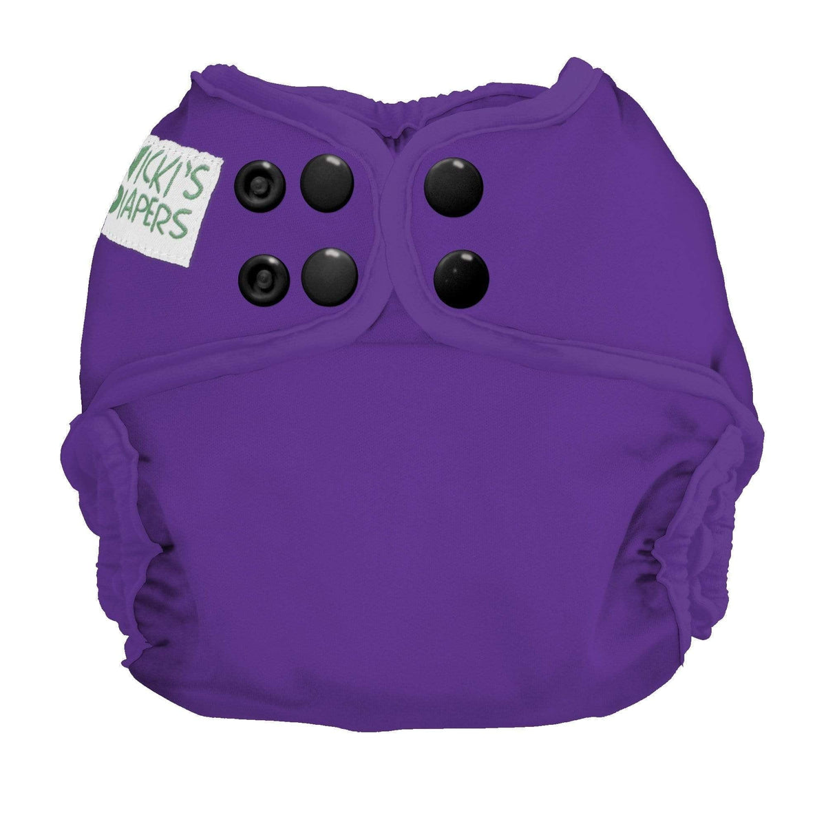 CLEARANCE: Nicki&#39;s Diapers Snap Cloth Diaper Cover Newborn / Violaceous