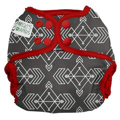 CLEARANCE: Nicki&#39;s Diapers Snap Cloth Diaper Cover One Size / Compass Stone
