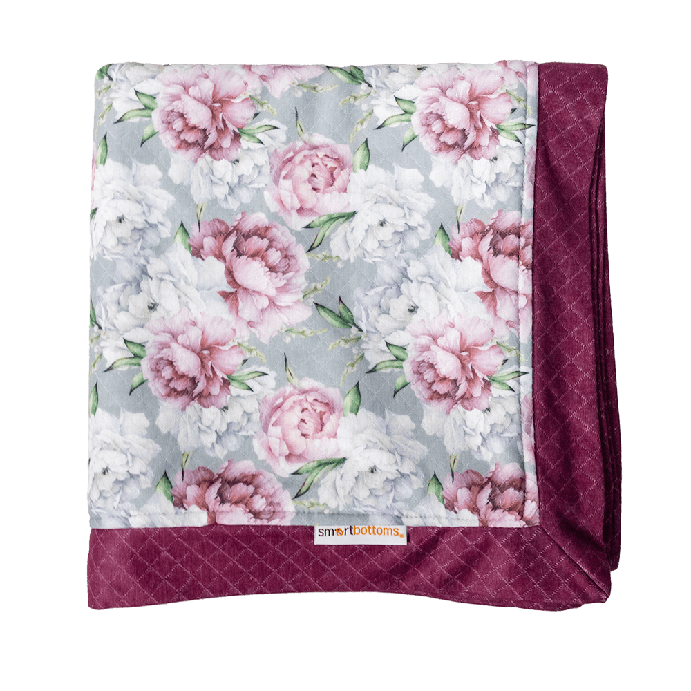 CLEARANCE: Smart Bottoms Cuddle Blanket Post Peony