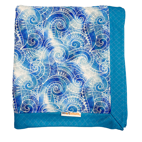 CLEARANCE: Smart Bottoms Cuddle Blanket Sea Waves