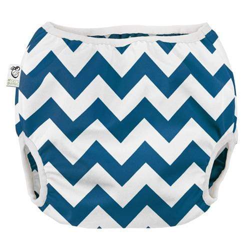 FLASH SALE: Nicki's Diapers Pull-On Diaper Cover Large / Blue Razz Chevron