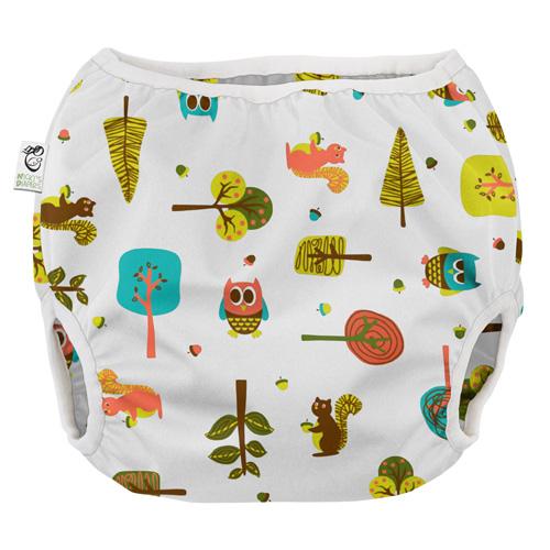 FLASH SALE: Nicki's Diapers Pull-On Diaper Cover Medium / Tree Friends