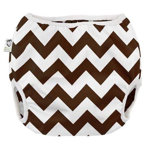 FLASH SALE: Nicki's Diapers Pull-On Diaper Cover Small / Choco Chevron