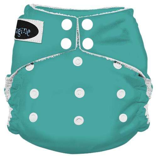 Imagine Baby Bamboo Snap All-In-One Diapers Aquamarine / One Size