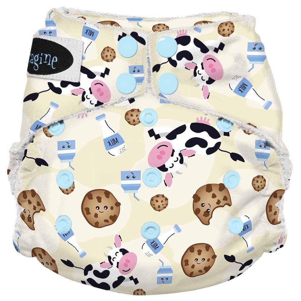 Imagine Baby Bamboo Snap All-In-One Diapers Cookies and Cream / One Size