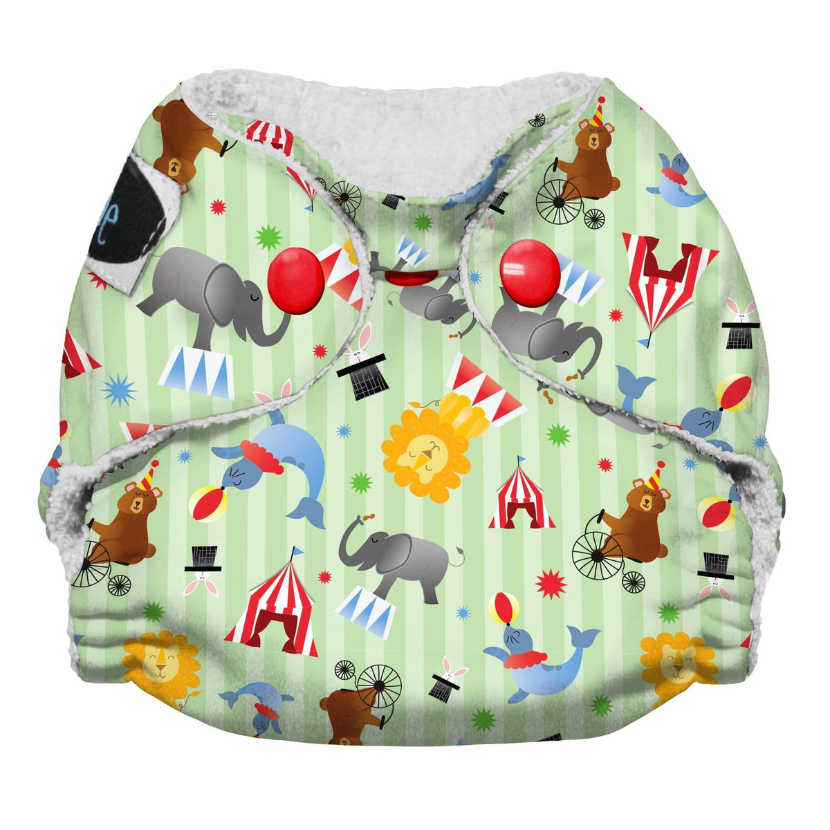 Imagine Baby Bamboo Snap All-In-One Diapers Jumbo&#39;s Circus / Newborn