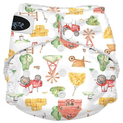 Imagine Baby Bamboo Snap All-In-One Diapers Little Farmer / One Size