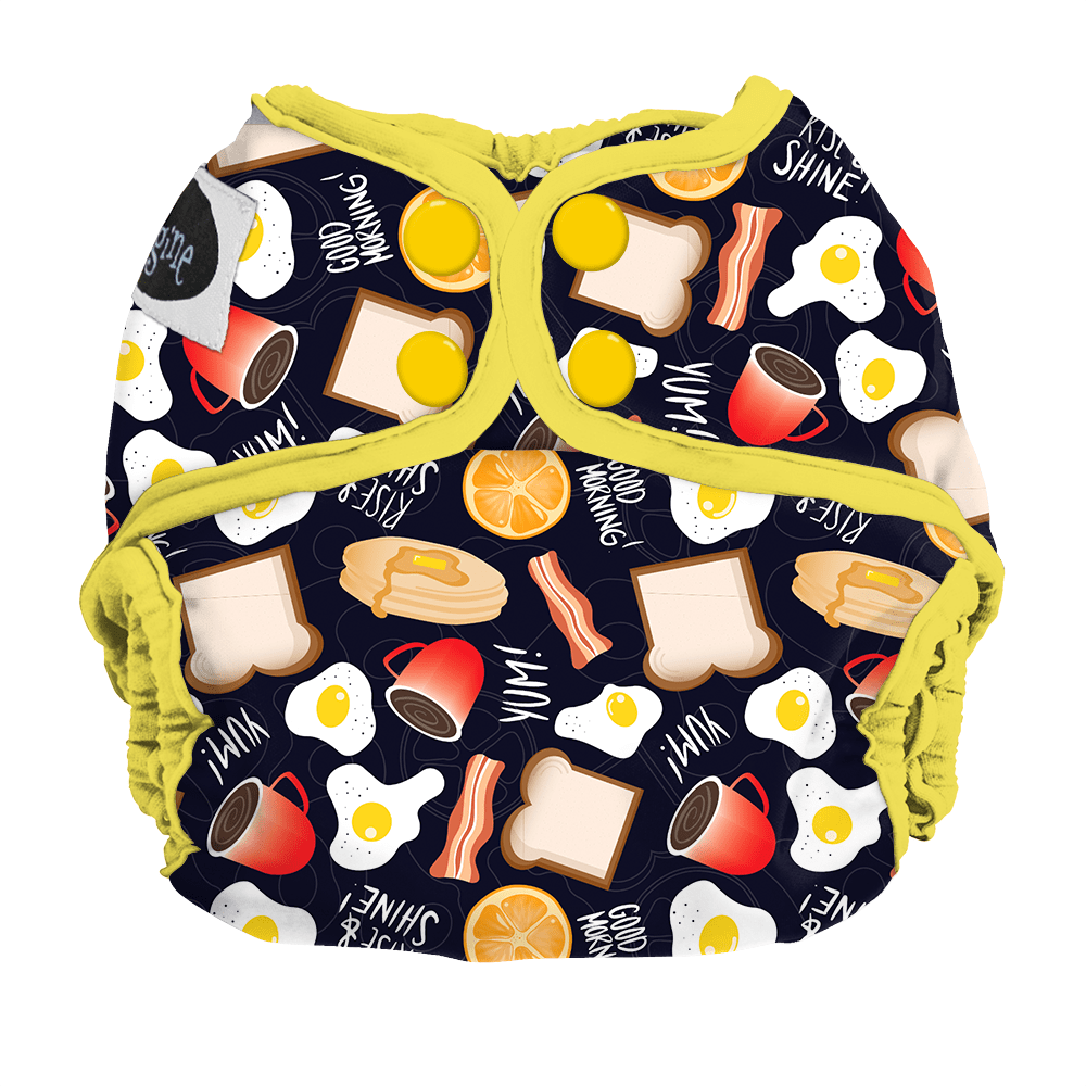 Imagine Baby Snap Diaper Cover Bacon Me Crazy / One Size