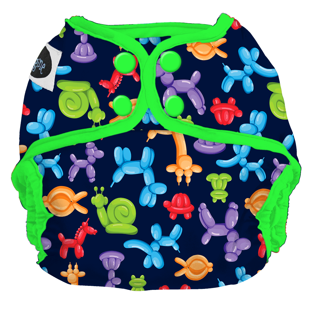 Imagine Baby Snap Diaper Cover Party Animal / One Size