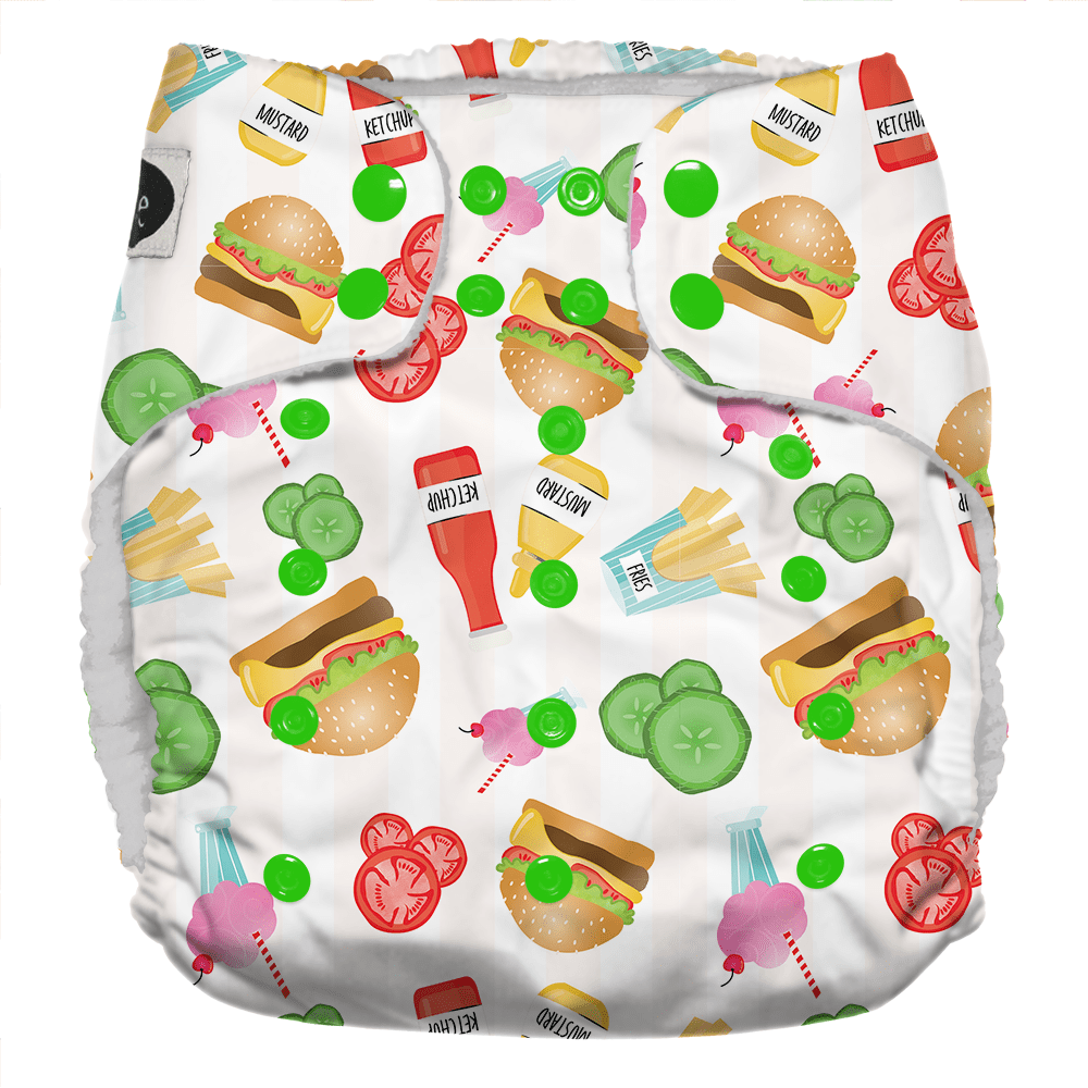 Imagine Baby Snap Pocket Diapers Dine n' Dash / XL