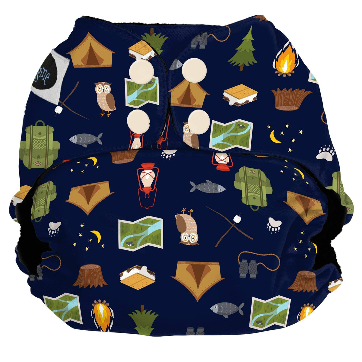 Imagine Baby Snap Pocket Diapers One Size / Camp Evenings