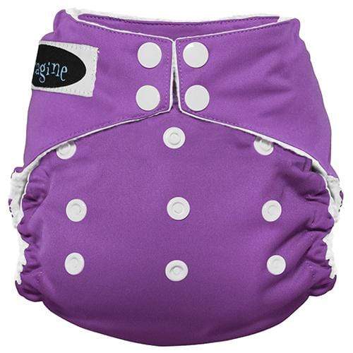 Imagine Baby Stay Dry Microfiber Snap All-In-One Diaper Amethyst / One Size
