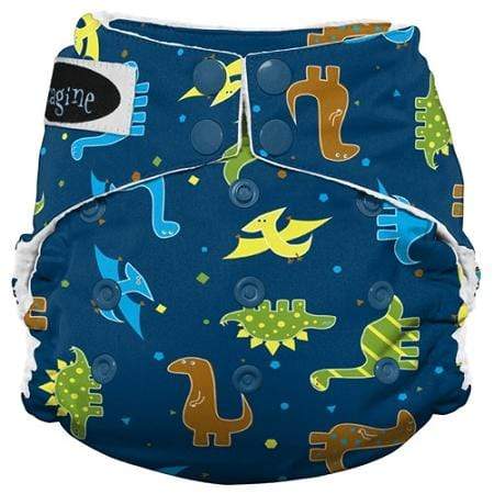 Imagine Baby Stay Dry Microfiber Snap All-In-One Diaper Rawr / One Size