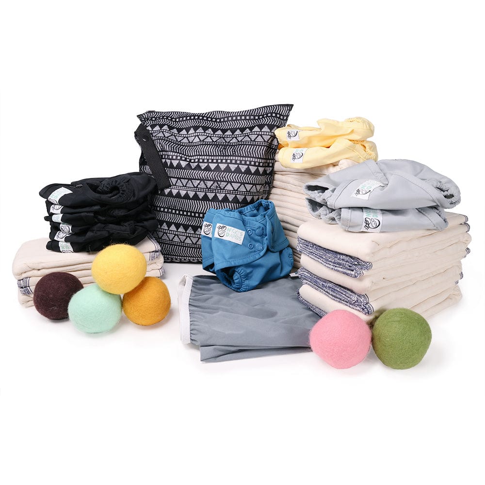 Nicki&#39;s Diapers 15-30lbs+ Cloth Diapering Package