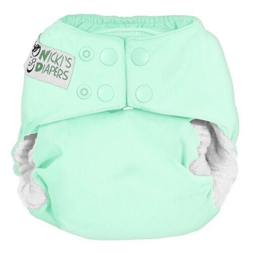 Nicki&#39;s Diapers Bamboo Snap All-In-One Diapers Key Lime / One Size