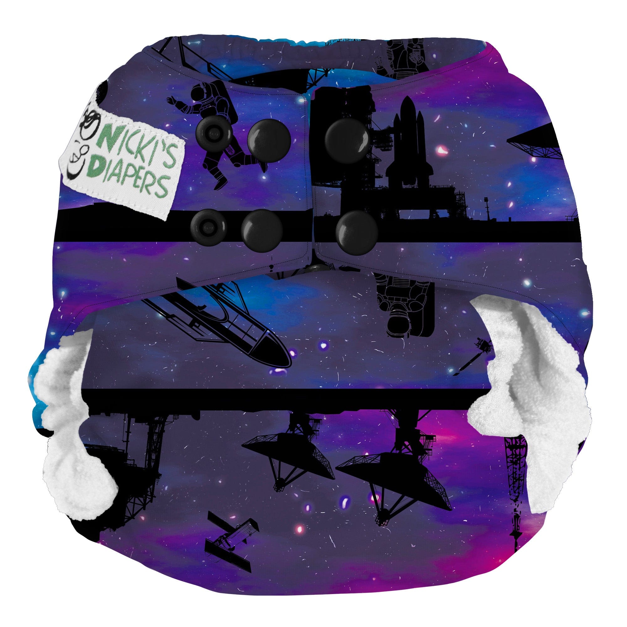Nicki's Diapers Bamboo Snap All-In-One Diapers One Size / Outta This World