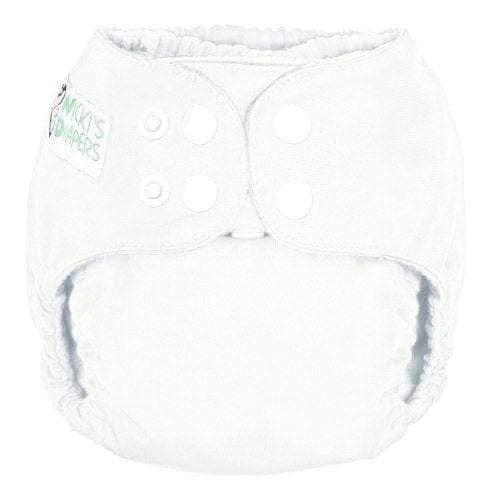 Nicki&#39;s Diapers One Size Snap Pocket Diaper Marshmallow